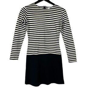 X-Girl Vintage 90s Kim Gordon Striped Dress Black/White Sonic Youth Punk Size 0